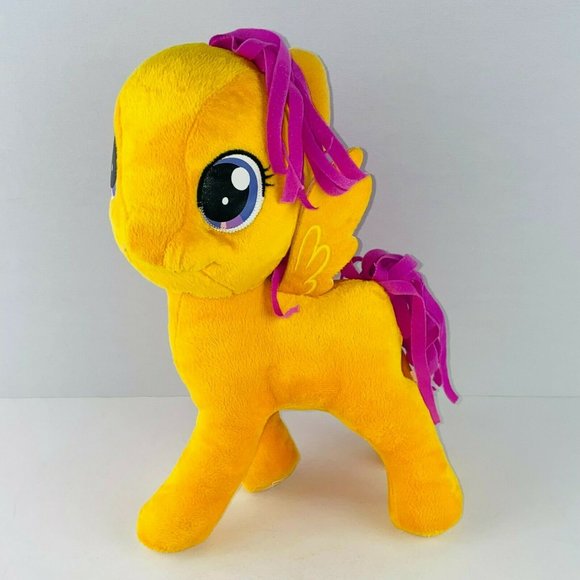 My Little Pony Orange Pink Hair Purple Eyes Plush Stuffed Animal 2014 Kids - Picture 1 of 11